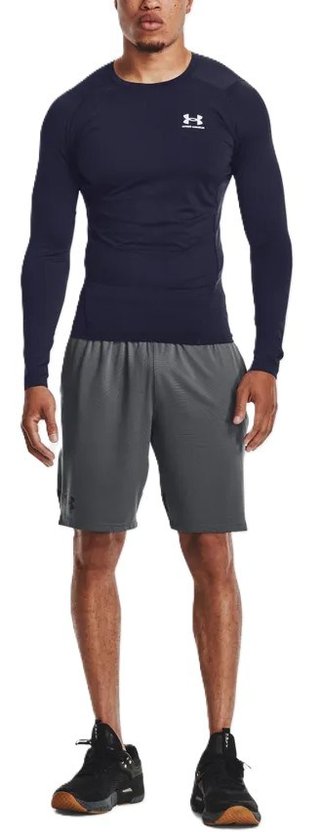 Under Armour HeatGear homme chemise compression manches longues, midnight navy