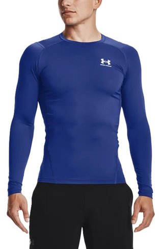Under Armour HeatGear compression manches longues homme, royal