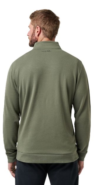 Travis Mathew Cloud Quarter Zip 2.0 pull homme, dark olive