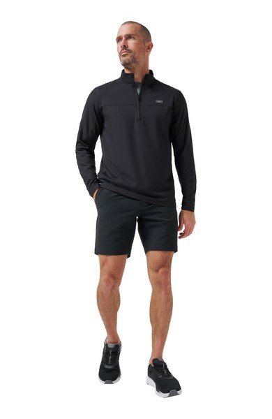 Travis Mathew Wanderlust quart-zip veste homme, noir