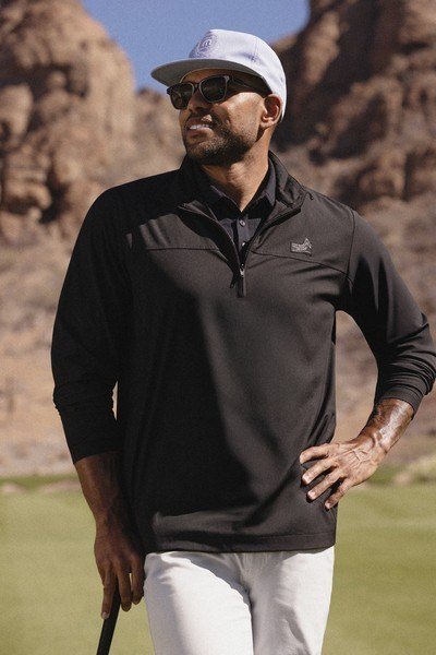 Travis Mathew Wanderlust quart-zip veste homme, noir