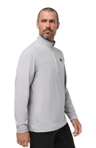 Travis Mathew Wanderlust quart-zip veste homme, micro chip