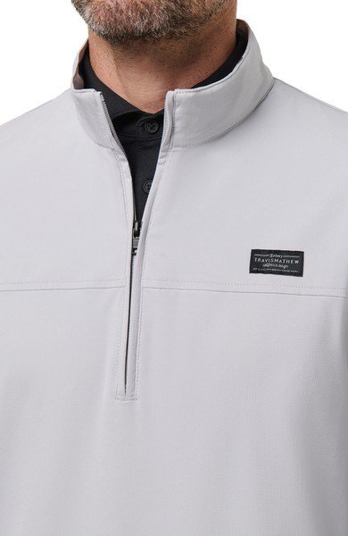 Travis Mathew Wanderlust quart-zip veste homme, micro chip