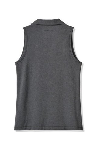 Travis Mathew Featherweight Active 2.0 Sleeveless polo femme, heather black