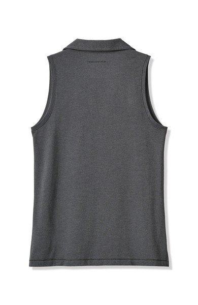 Travis Mathew Featherweight Active 2.0 Sleeveless polo femme, heather black