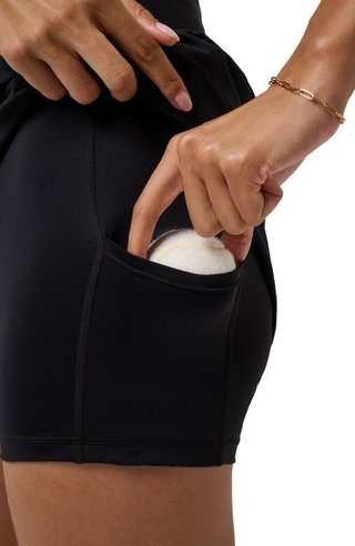 Travis Mathew Game Set Match jupe-short longue femme, noire