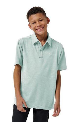 Travis Mathew The Heater junior polo, eggshell blue