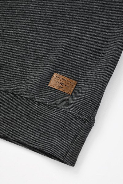 Travis Mathew Cloud pull homme 1/4 zip, heather black