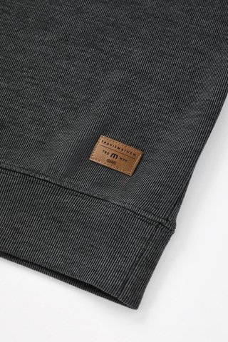 Travis Mathew Cloud pull homme 1/4 zip, heather black