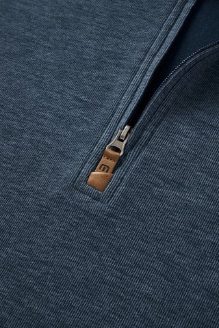 Travis Mathew Cloud pull homme 1/4 zip, heather navy