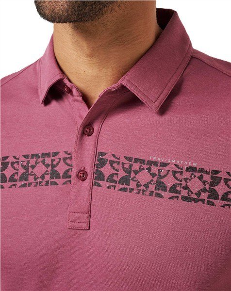 Travis Mathew Bungee Jump polo homme, damson