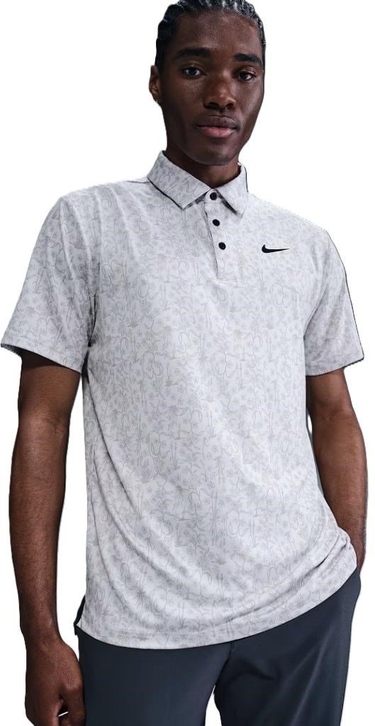 Nike Dri-FIT Tour Print polo homme, photon dust/black