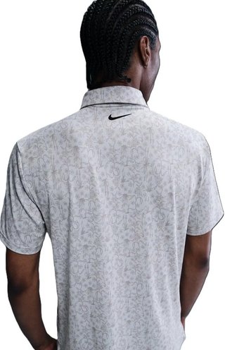 Nike Dri-FIT Tour Print polo homme, photon dust/black
