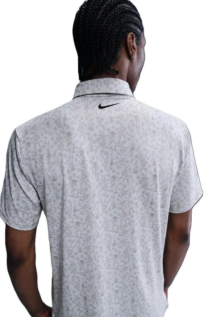 Nike Dri-FIT Tour Print polo homme, photon dust/black