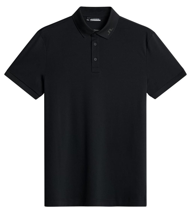 J.Lindeberg KV Print polo homme, noir