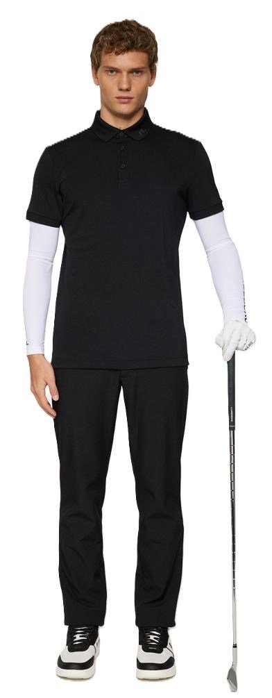 J.Lindeberg KV Print polo homme, noir