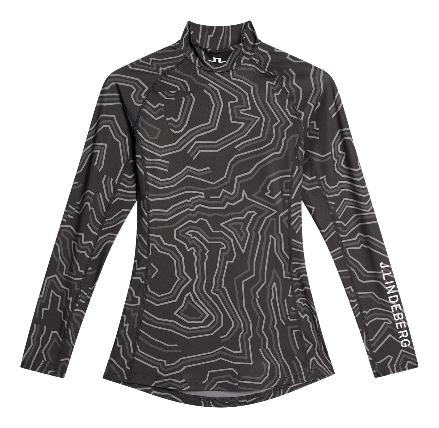 J.Lindeberg Ella Print Compression t-shirt femme, anthracite