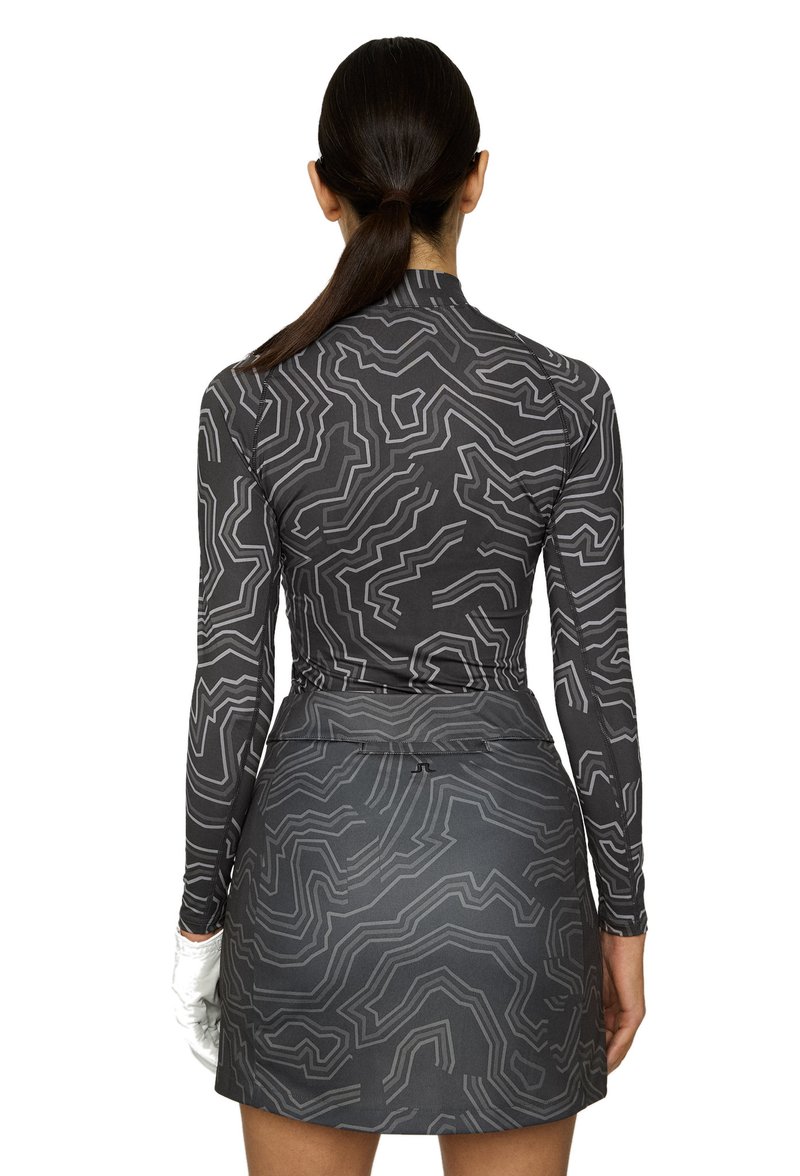 J.Lindeberg Ella Print Compression t-shirt femme, anthracite