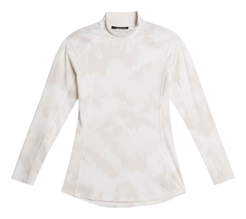 J.Lindeberg Ella Print Compression t-shirt femme compression, warp gray lilac
