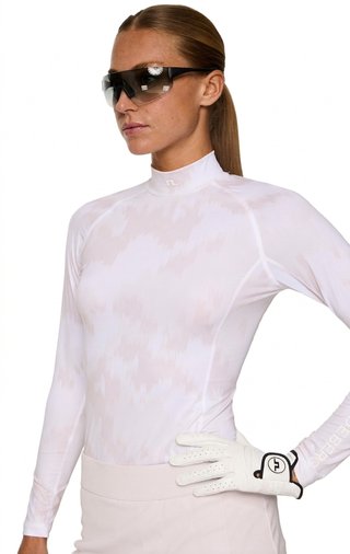 J.Lindeberg Ella Print Compression t-shirt femme compression, warp gray lilac