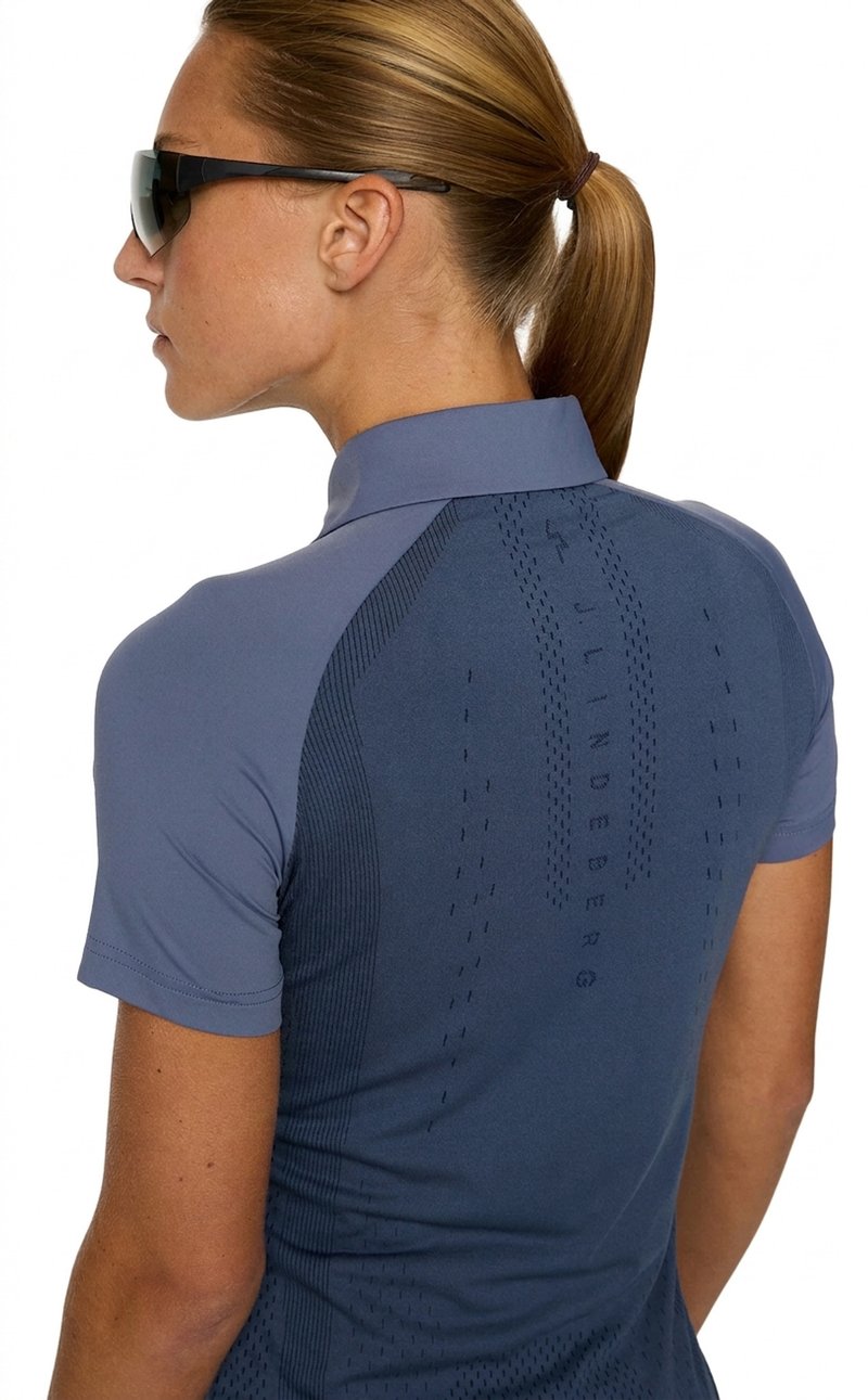 J.Lindeberg Bobi polo femme, vintage indigo