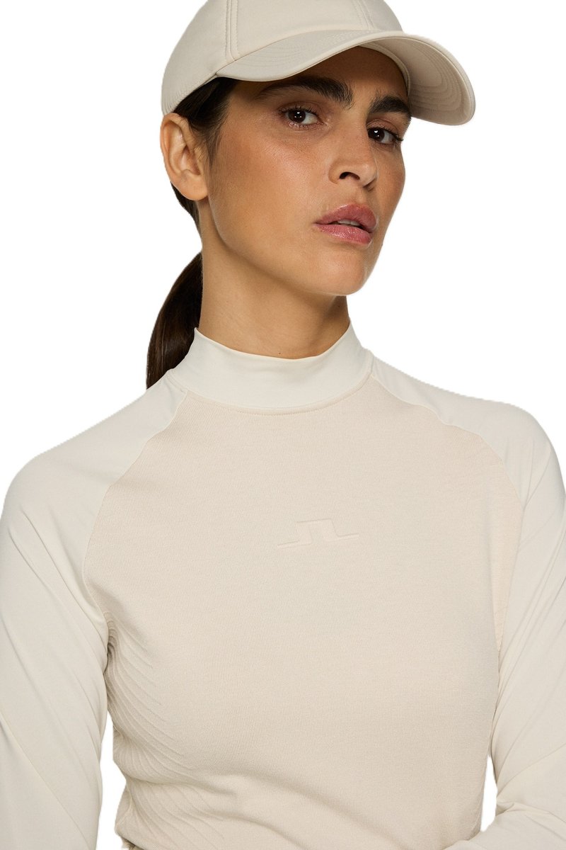 J.Lindeberg Darla Hybrid Knit pull femme, moonbeam