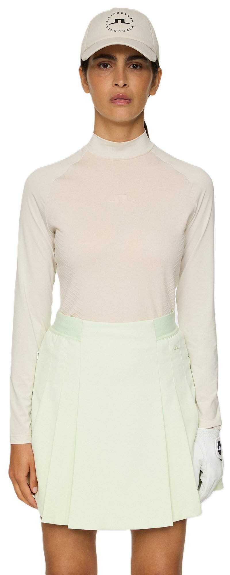 J.Lindeberg Darla Hybrid Knit pull femme, moonbeam