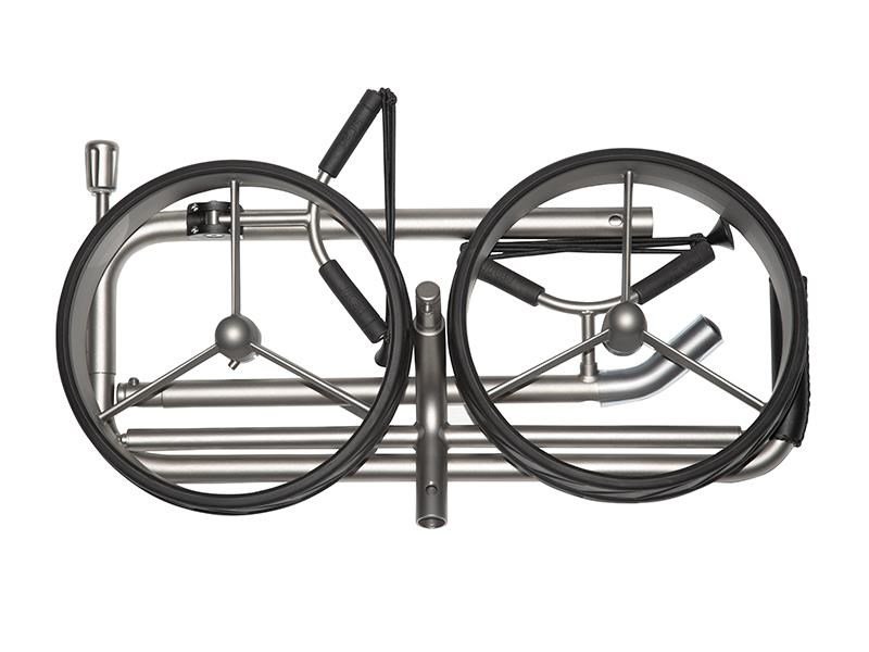 JuCad Titan chariot manuel 2 roues + sac de transport JTT, titanium