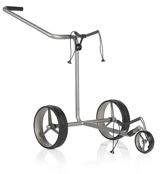 JuCad Edition S chariot manuel 3 roues, alliage d'aluminium + sac de transport JTT, argenté