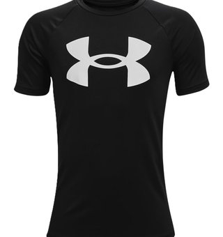 Under Armour Tech Big Logo t-shirt junior garçon, noir
