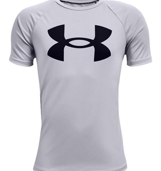 Under Armour Tech Big Logo t-shirt junior garçon, gris