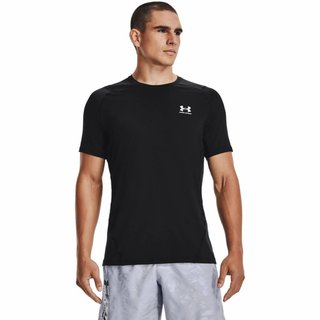 Under Armour HeatGear Fitted S t-shirt homme, noir