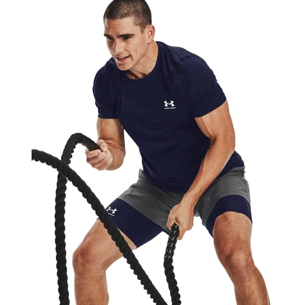 Under Armour HG Fitted SS t-shirt homme, midnight navy
