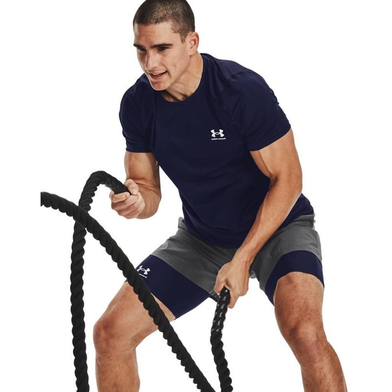 Under Armour HG Fitted SS t-shirt homme, midnight navy