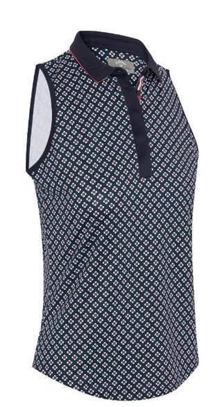 Callaway Mini Geo Floral Sleeveless top femme, peacoat