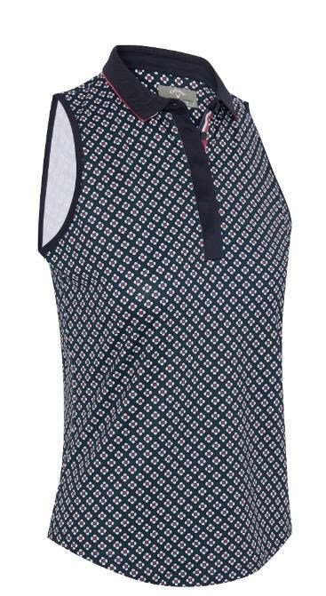 Callaway Mini Geo Floral Sleeveless top femme, peacoat