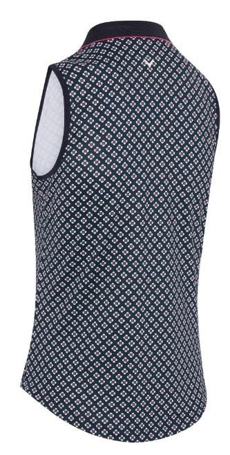 Callaway Mini Geo Floral Sleeveless top femme, peacoat