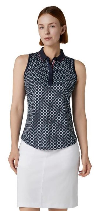 Callaway Mini Geo Floral Sleeveless top femme, peacoat