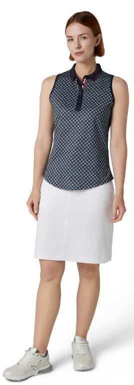 Callaway Mini Geo Floral Sleeveless top femme, peacoat