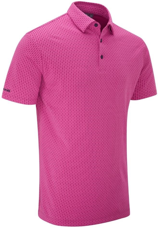 PING Hershel polo homme, ultra pink multi