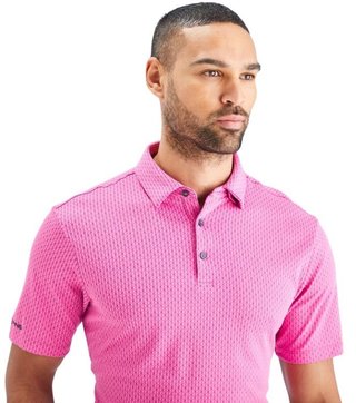 PING Hershel polo homme, ultra pink multi