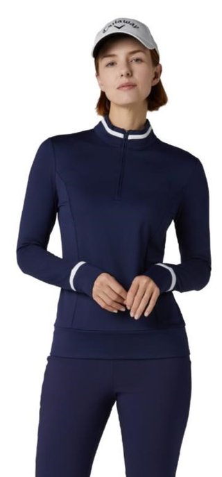 Callaway Thermal Long Sleeve Colourblock top femme, peacoat