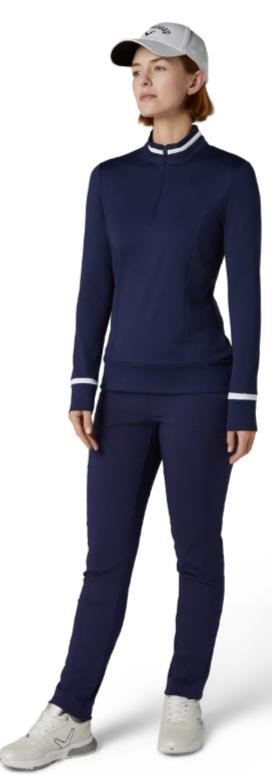 Callaway Thermal Long Sleeve Colourblock top femme, peacoat