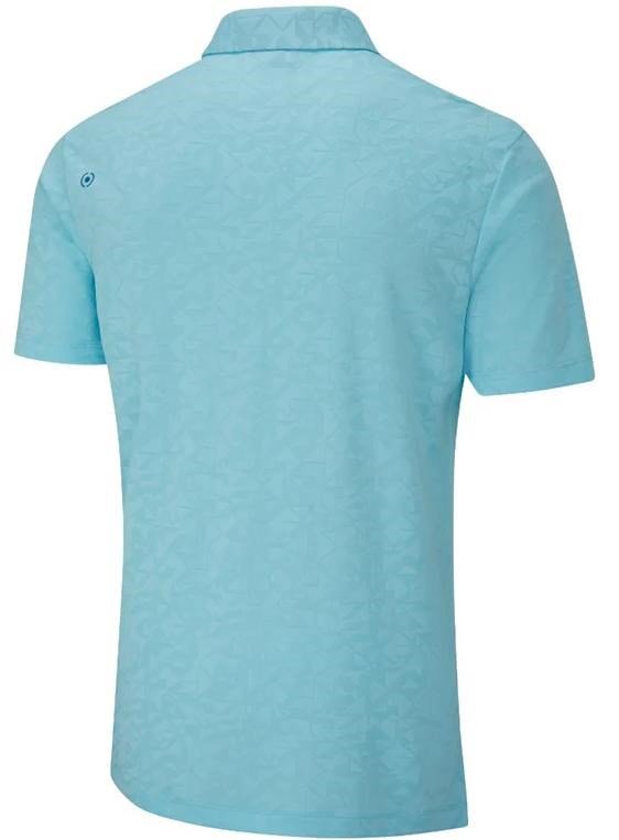 PING Geo Camo polo homme, crystal blue