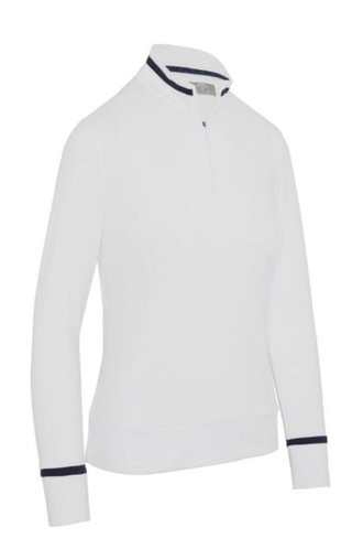 Callaway Thermal Long Sleeve Colourblock haut femme manches longues, blanc brillant