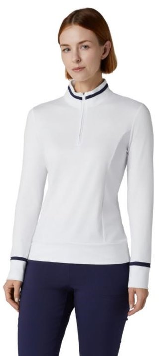 Callaway Thermal Long Sleeve Colourblock haut femme manches longues, blanc brillant
