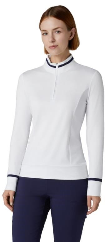 Callaway Thermal Long Sleeve Colourblock haut femme manches longues, blanc brillant