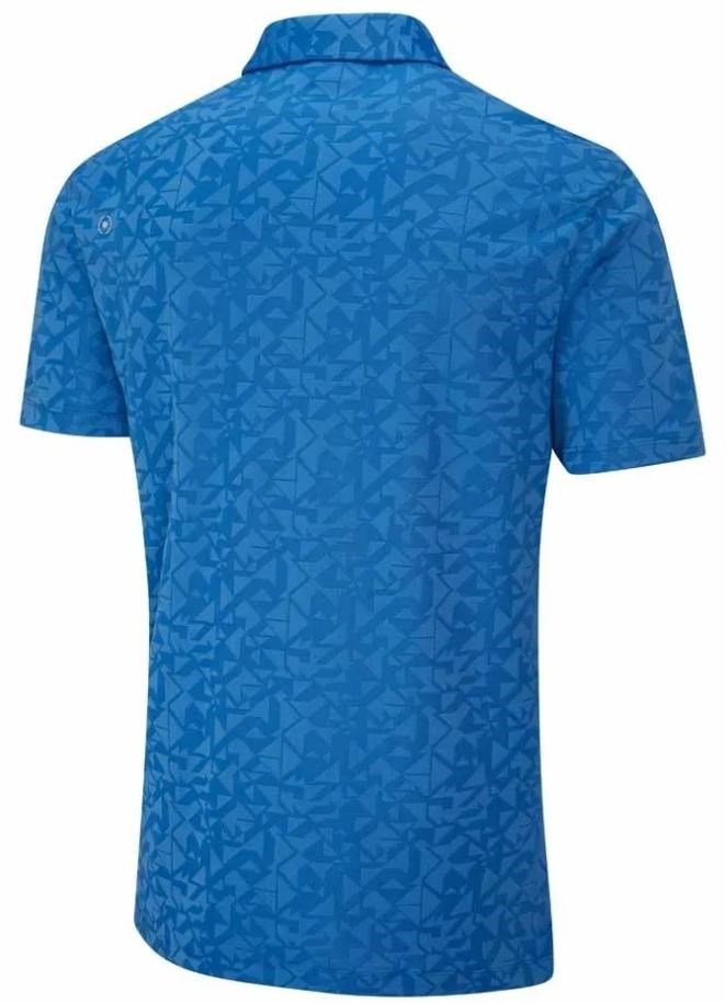 PING Geo Camo polo homme, tidal blue