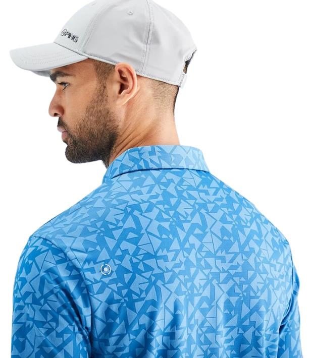 PING Geo Camo polo homme, tidal blue