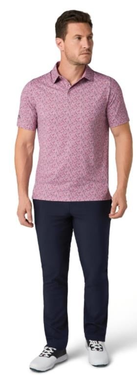 Callaway Novelty Confetti Print polo homme, mesa rose